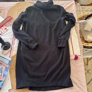 Athleta black Mock Neck Long Sleeve Sweater Dress
